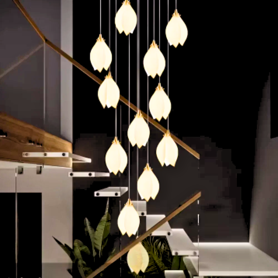 OPULENT BLOSSOM DUPLEX CHANDELIER