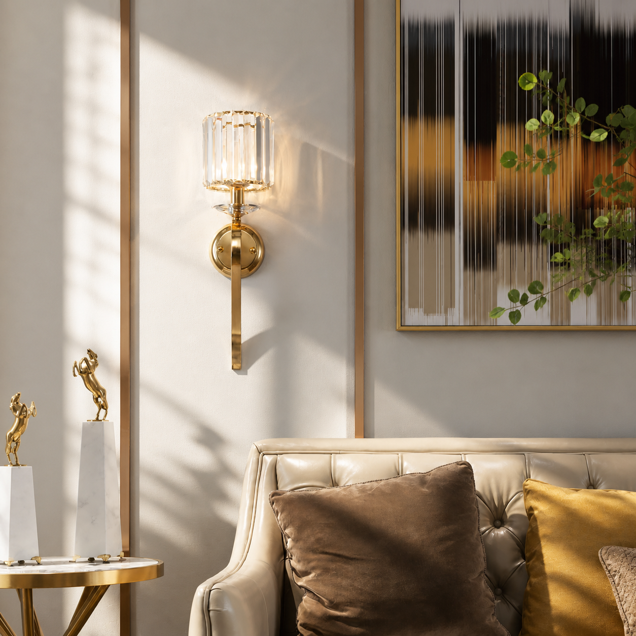 RADIANTÉ CRYSTAL WALL LIGHT