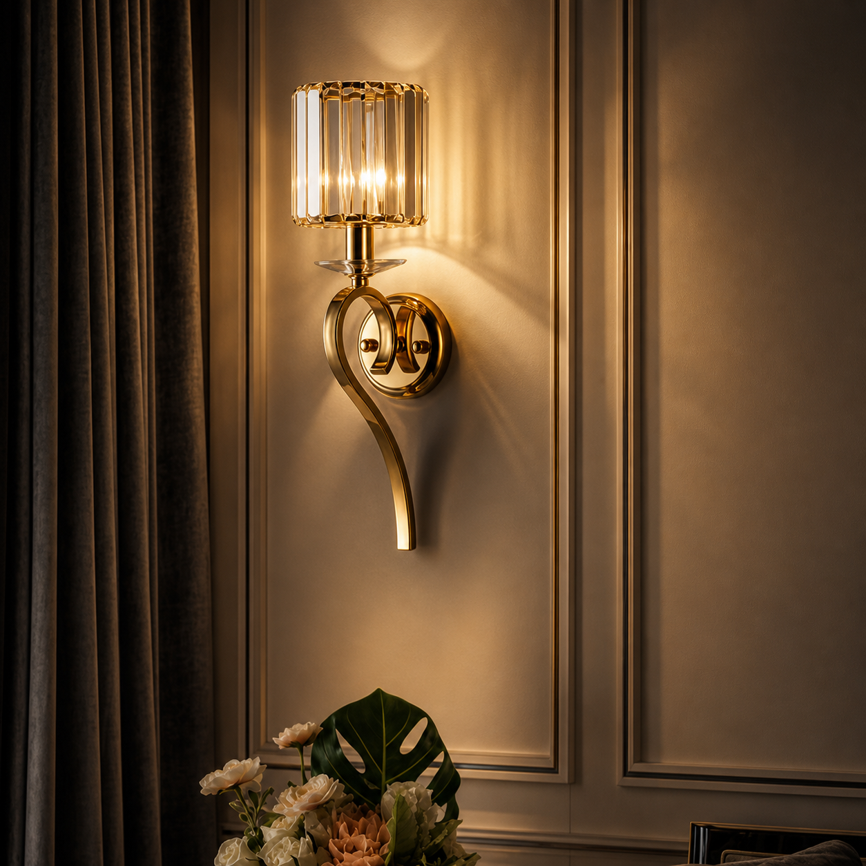 RADIANTÉ CRYSTAL WALL LIGHT