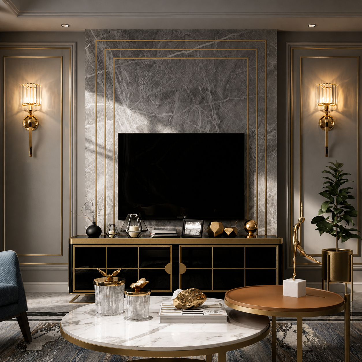 RADIANTÉ CRYSTAL WALL LIGHT