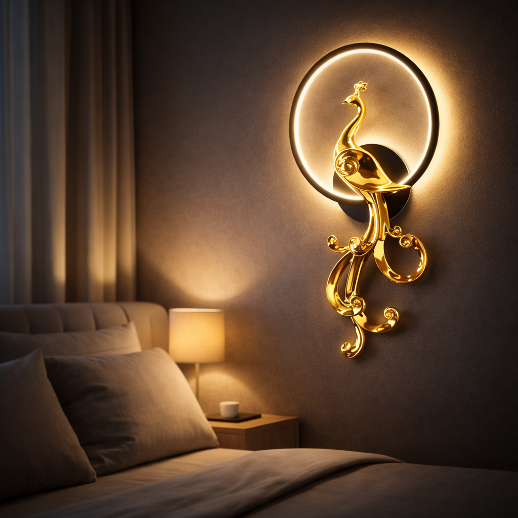 ROYALE PEACOCK WALL LAMP (Right)
