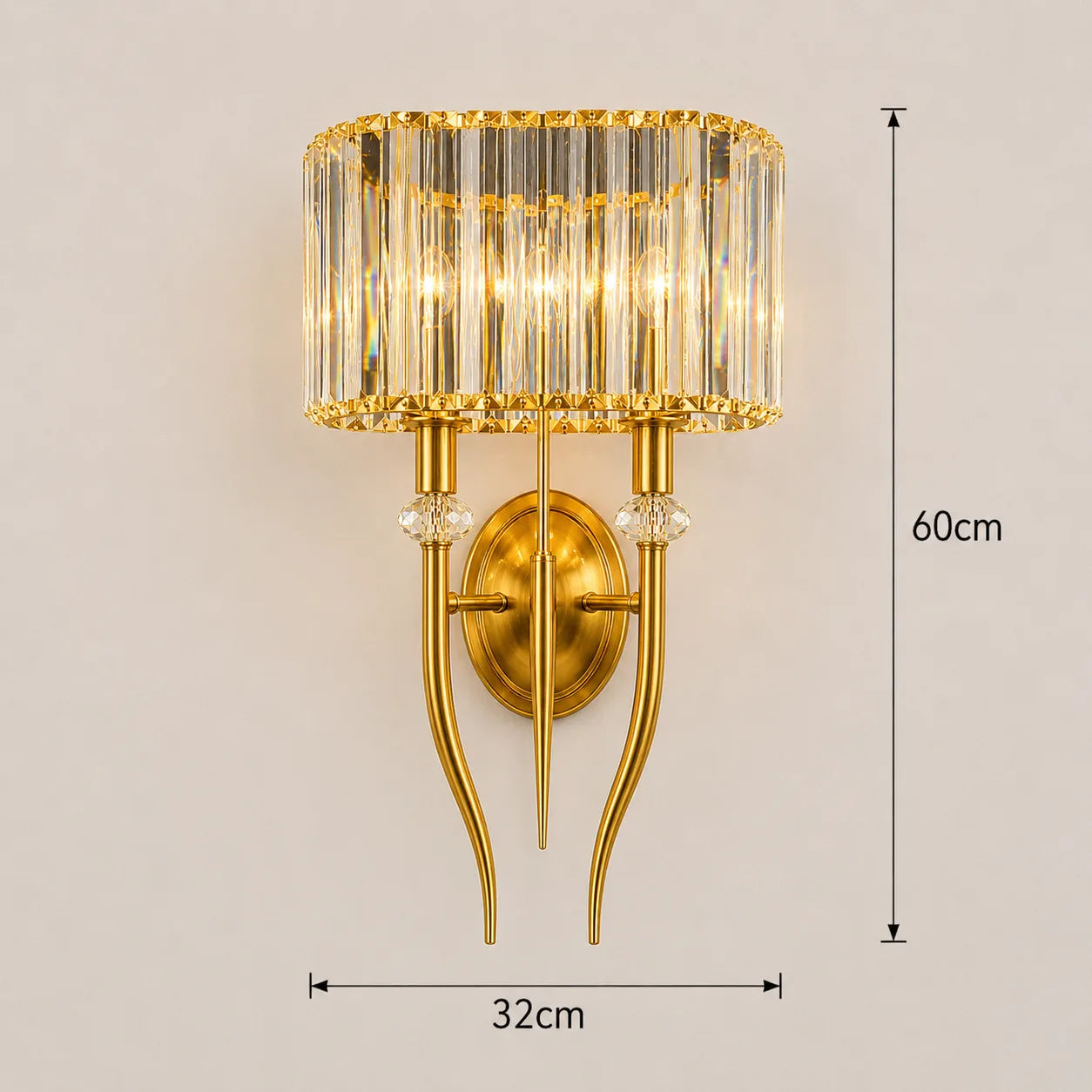 SAVOY CRYSTAL WALL SCONCE