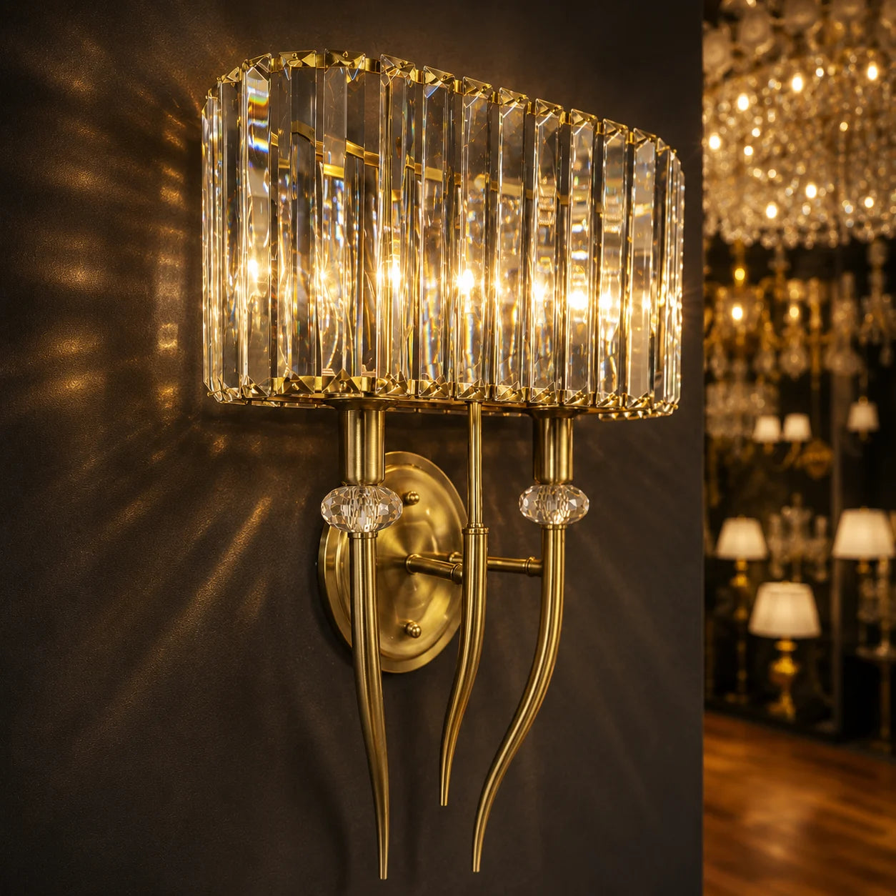 SAVOY CRYSTAL WALL SCONCE