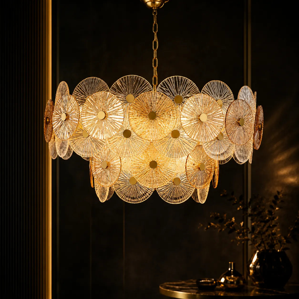 SOLAR BLOOM GLASS CHANDELIER
