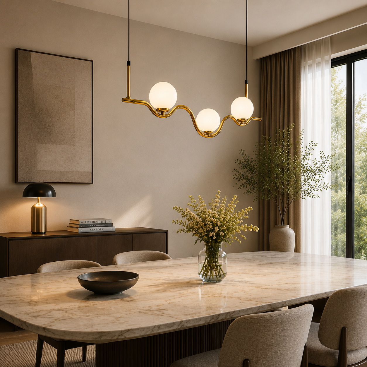 SOLENNE MODERN CHANDELIER