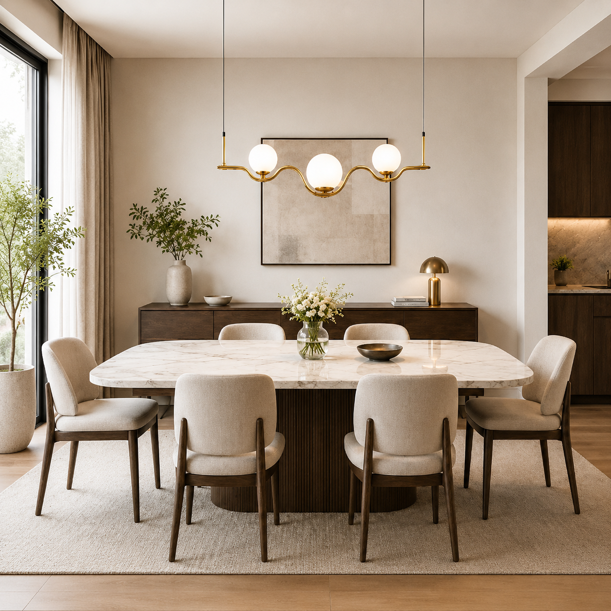 SOLENNE MODERN CHANDELIER