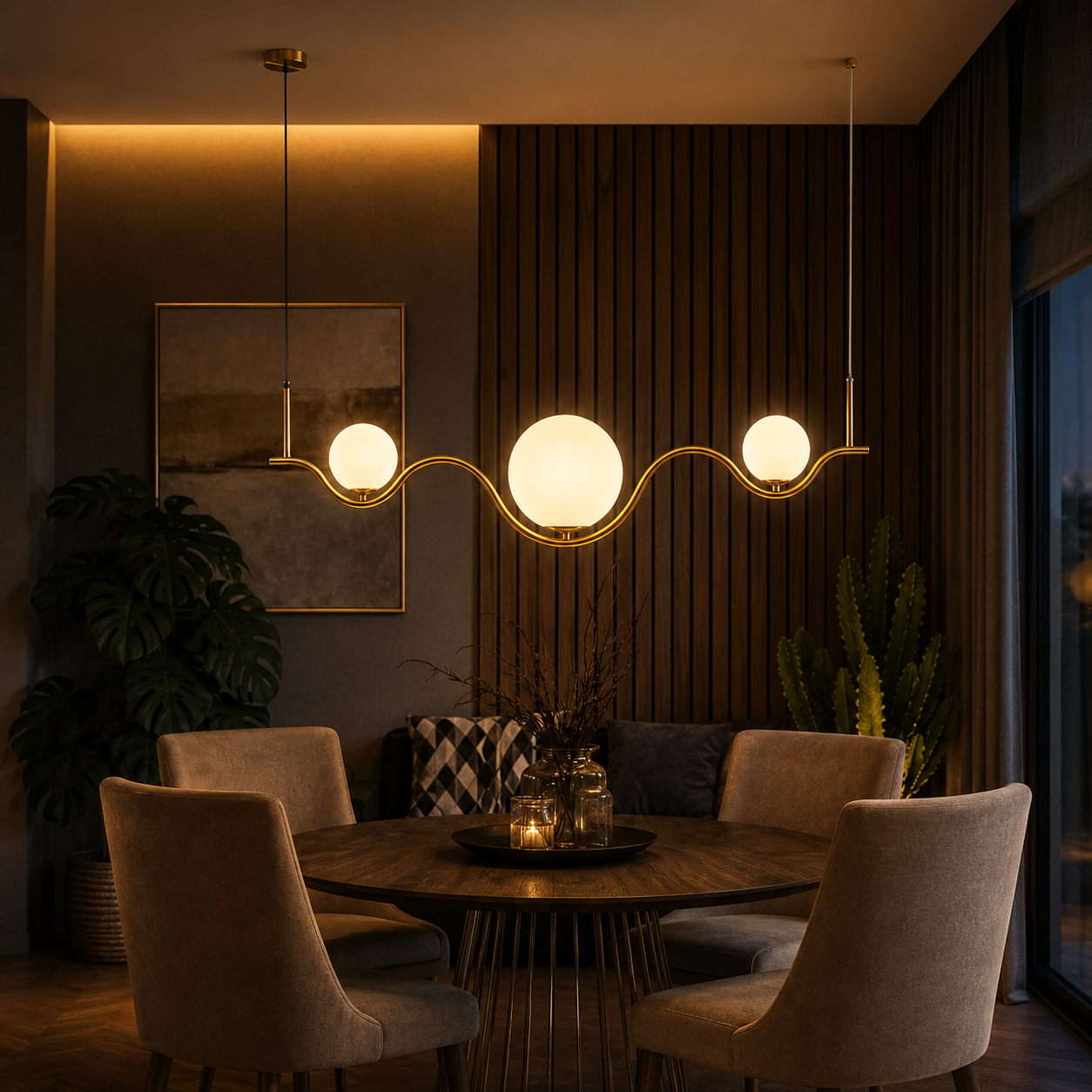 SOLENNE MODERN CHANDELIER