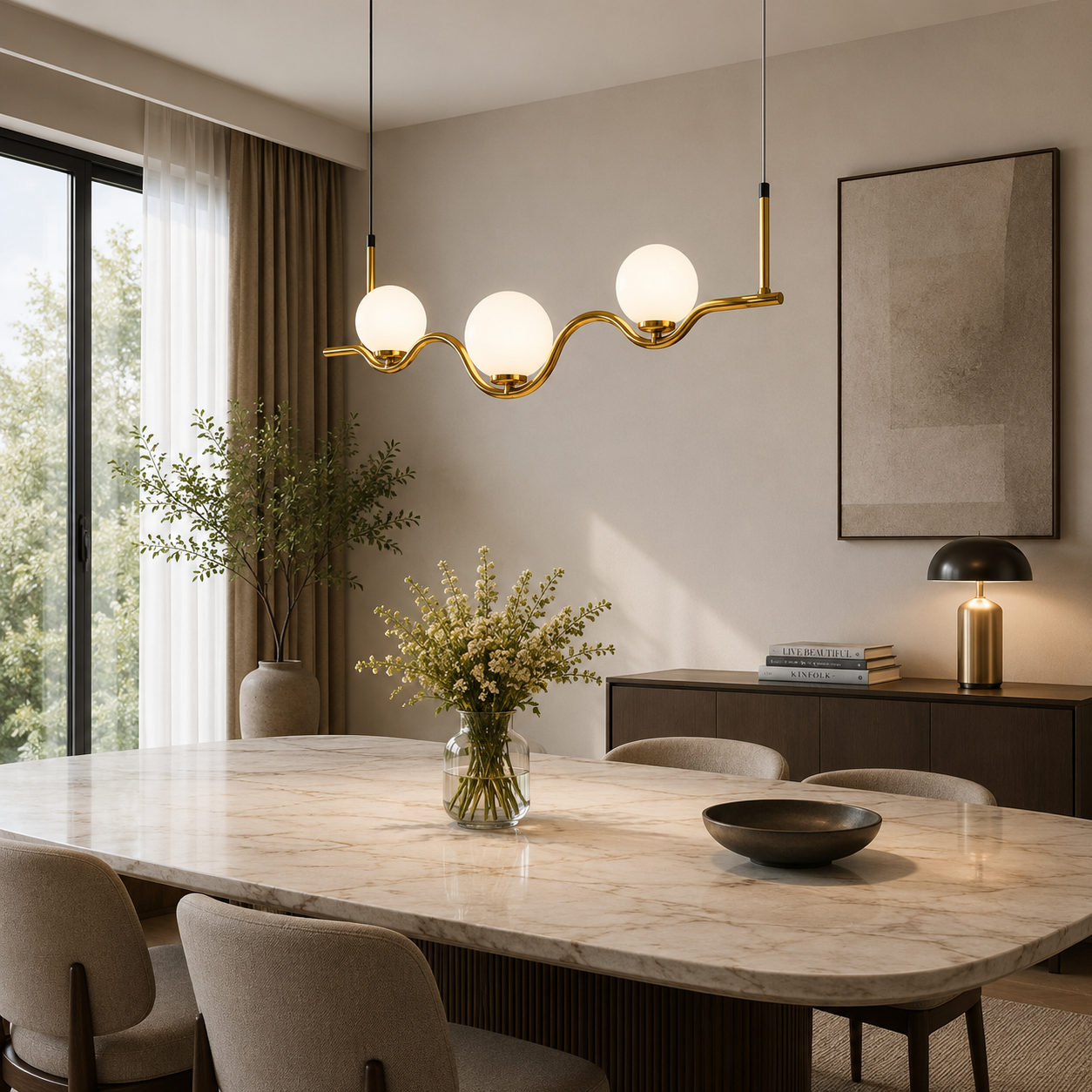SOLENNE MODERN CHANDELIER