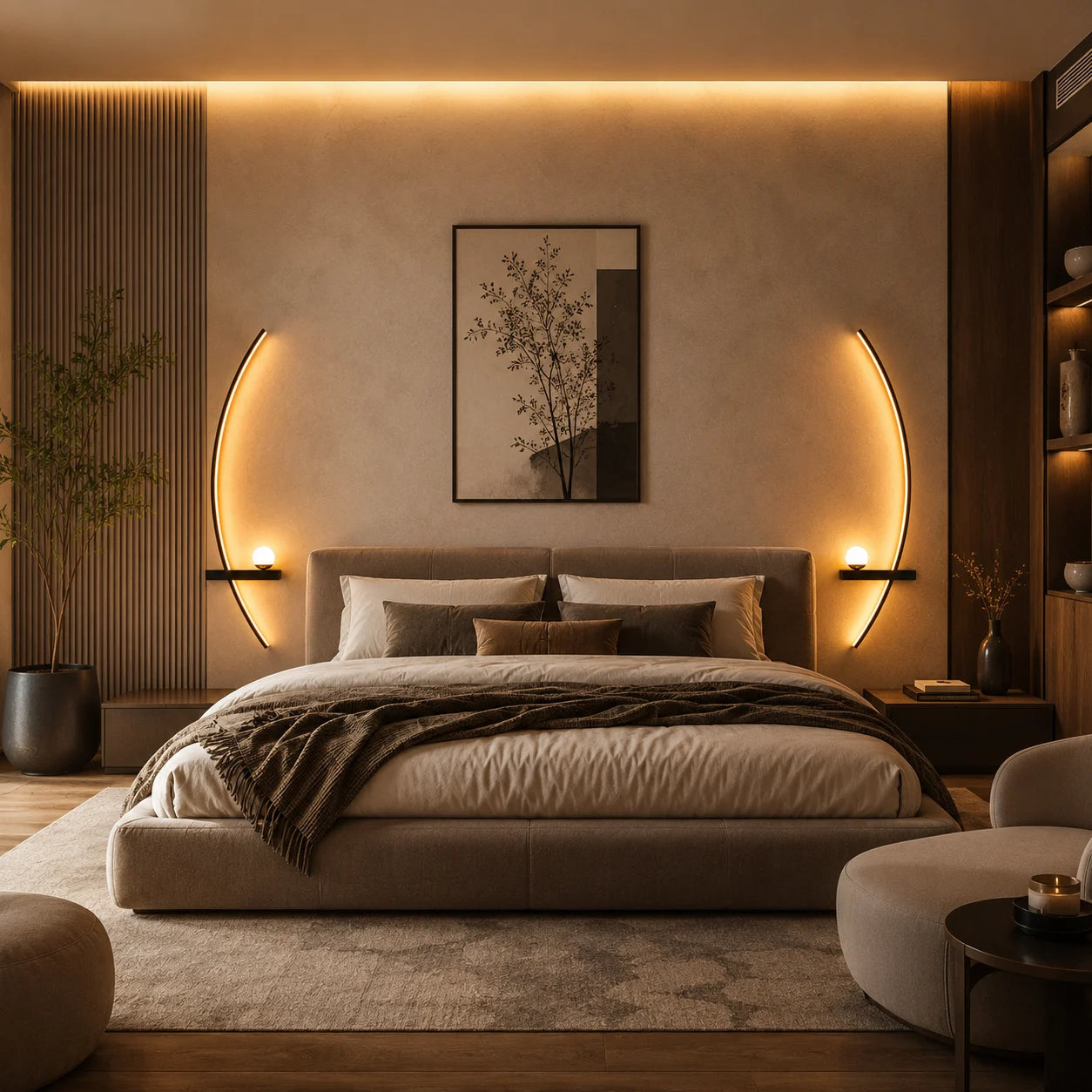 SOLUNE ARC MODERN LED WALL LIGHT