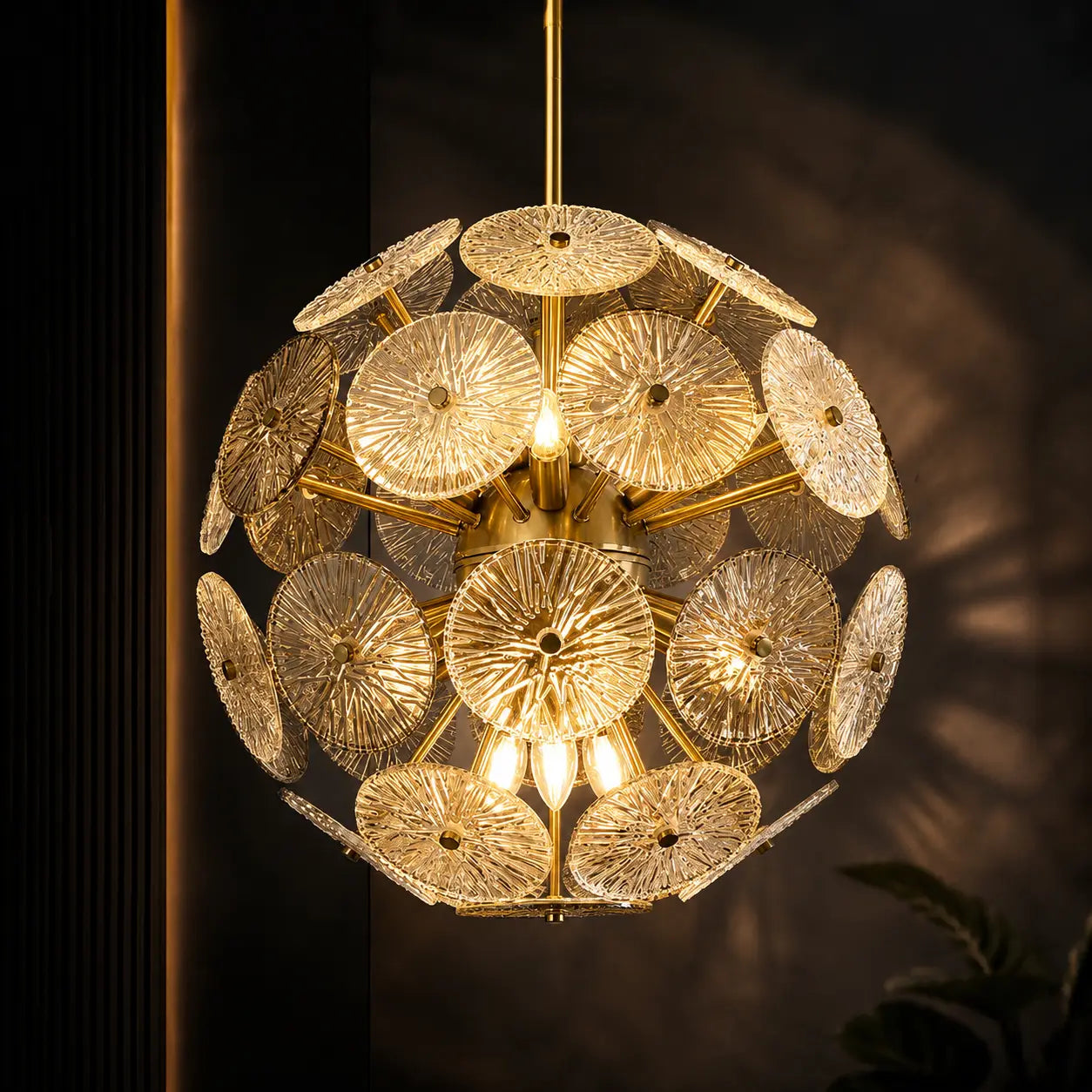 SUNBURST PETAL CHANDELIER