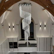 ETERNA SPIRAL CRYSTAL DUPLEX CHANDELIER