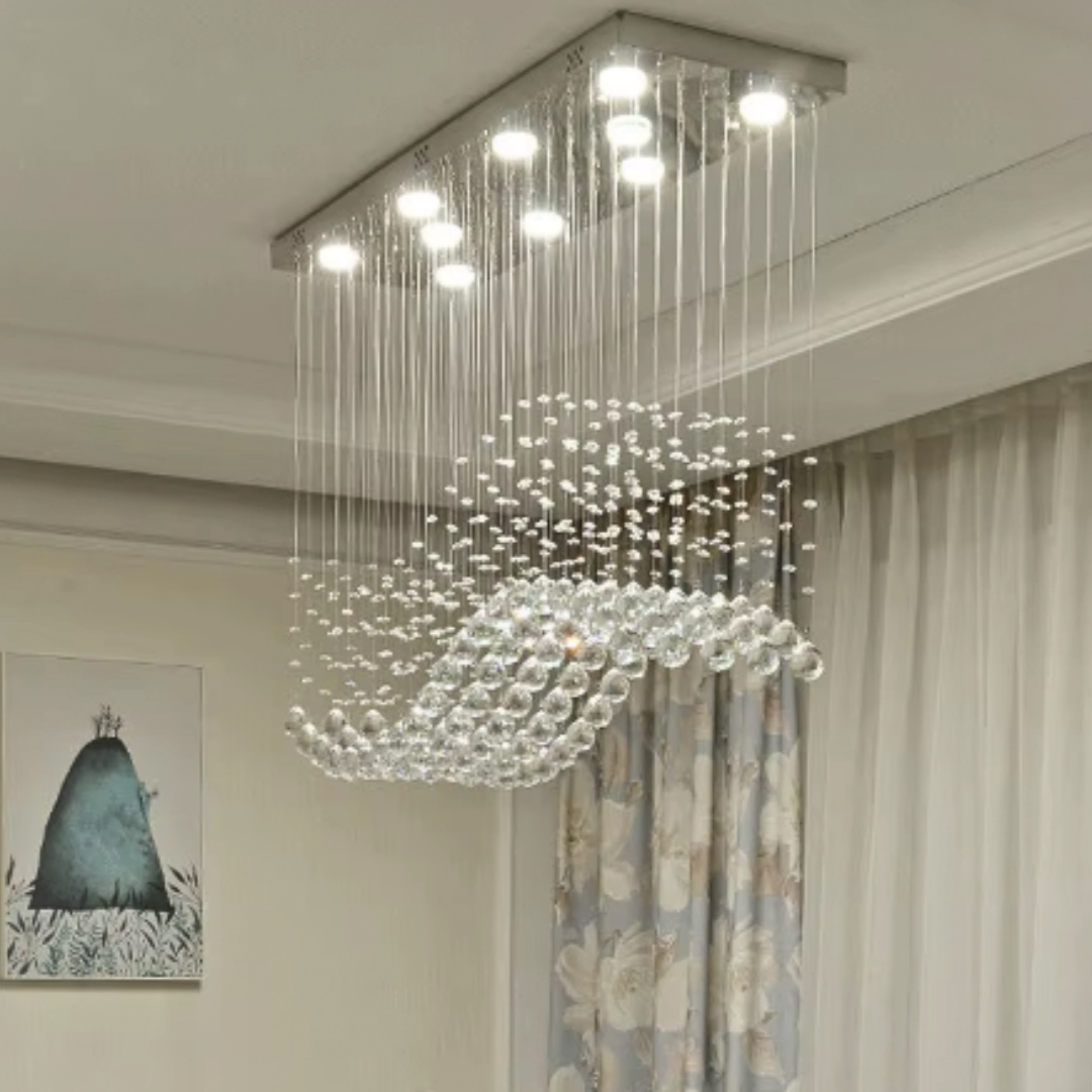 WAVELINE CRYSTAL CHANDELIER