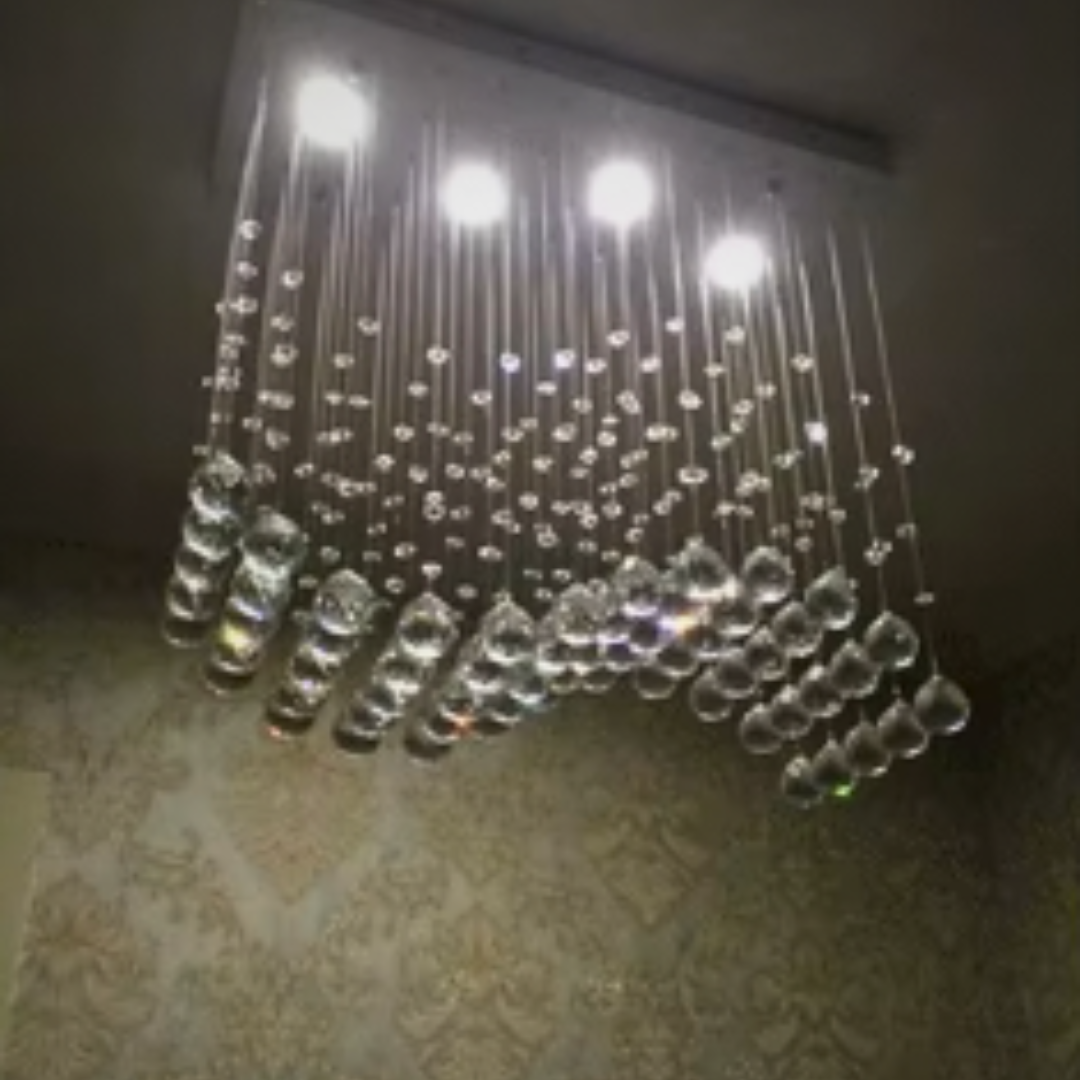 WAVELINE CRYSTAL CHANDELIER