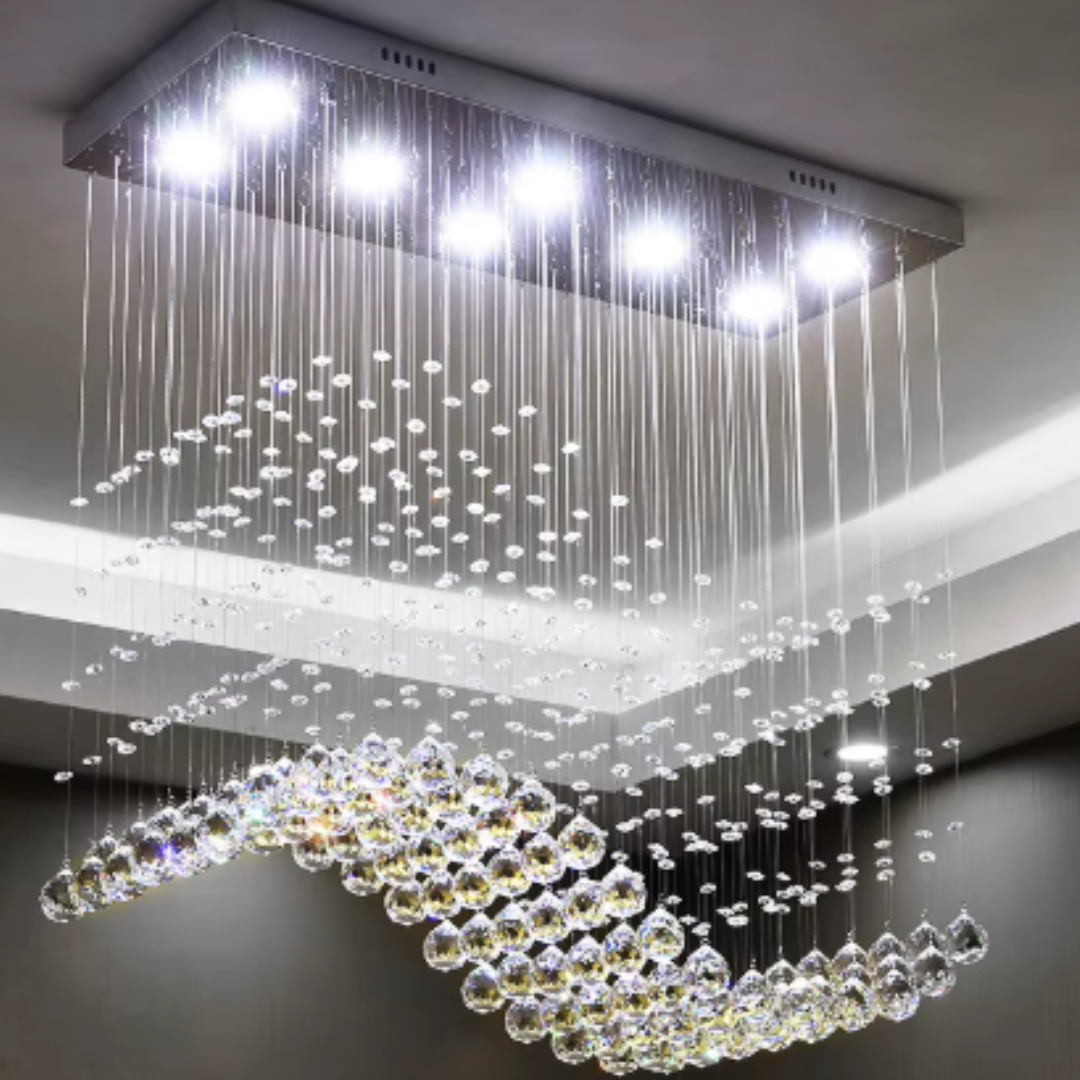 WAVELINE CRYSTAL CHANDELIER