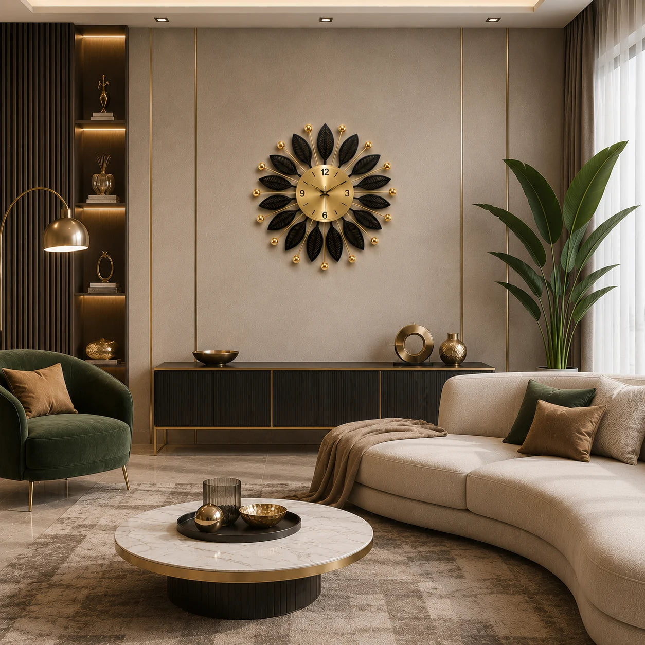 ZENORA DESIGNER METAL WALL CLOCK
