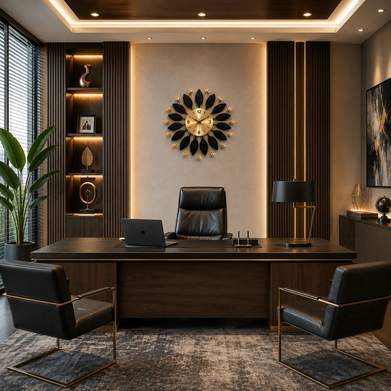 ZENORA DESIGNER METAL WALL CLOCK