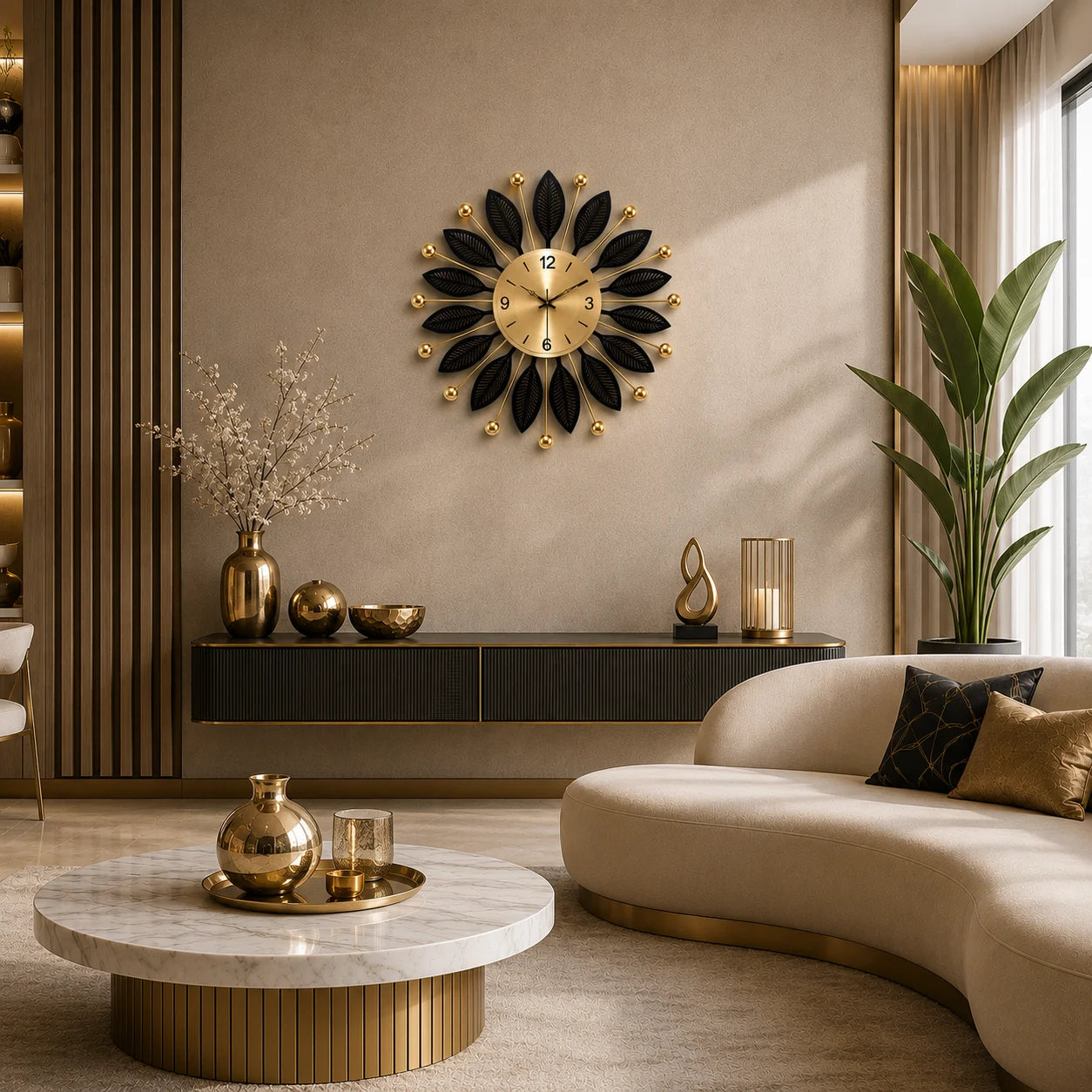ZENORA DESIGNER METAL WALL CLOCK