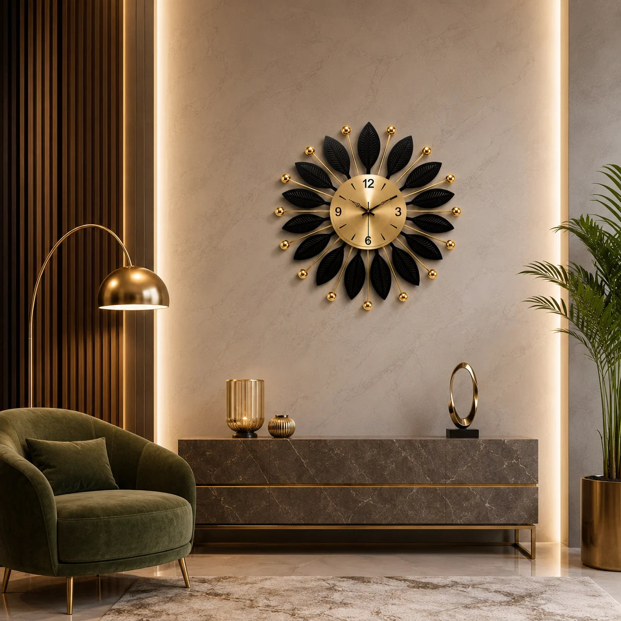 ZENORA DESIGNER METAL WALL CLOCK