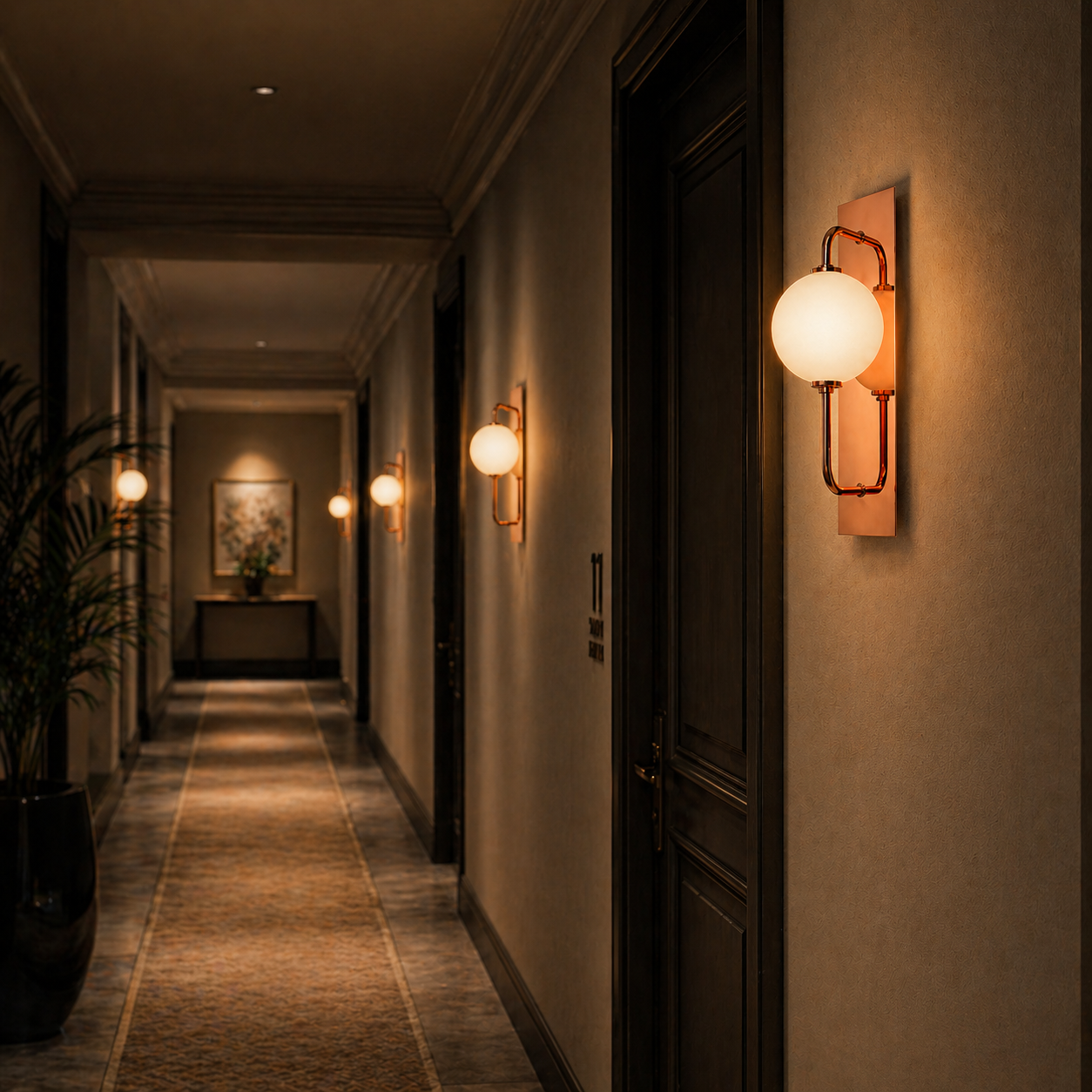 ZENTRO ORB MODERN LED WALL LIGHT