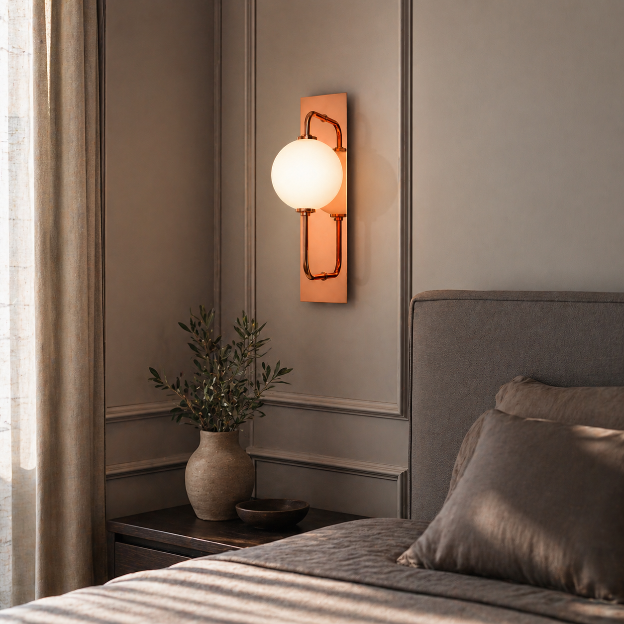 ZENTRO ORB MODERN LED WALL LIGHT