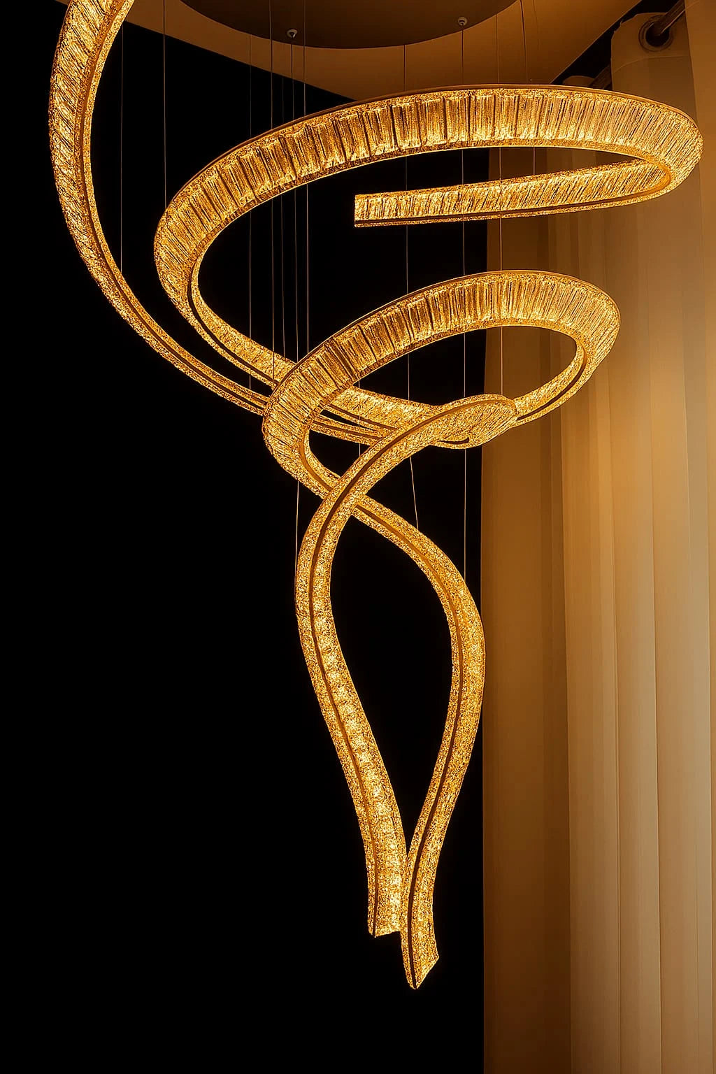 TWILIGHT CRYSTAL DUPLEX CHANDELIER