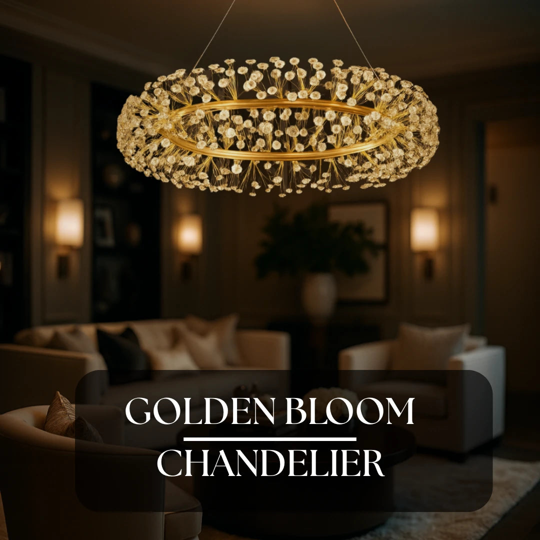 GOLDEN BLOOM CHANDELIER