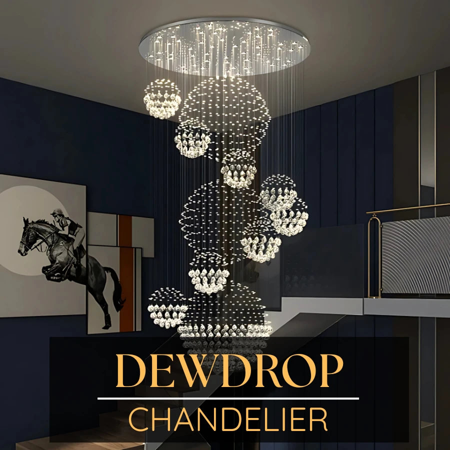 DEWDROP CRYSTAL CHANDELIER