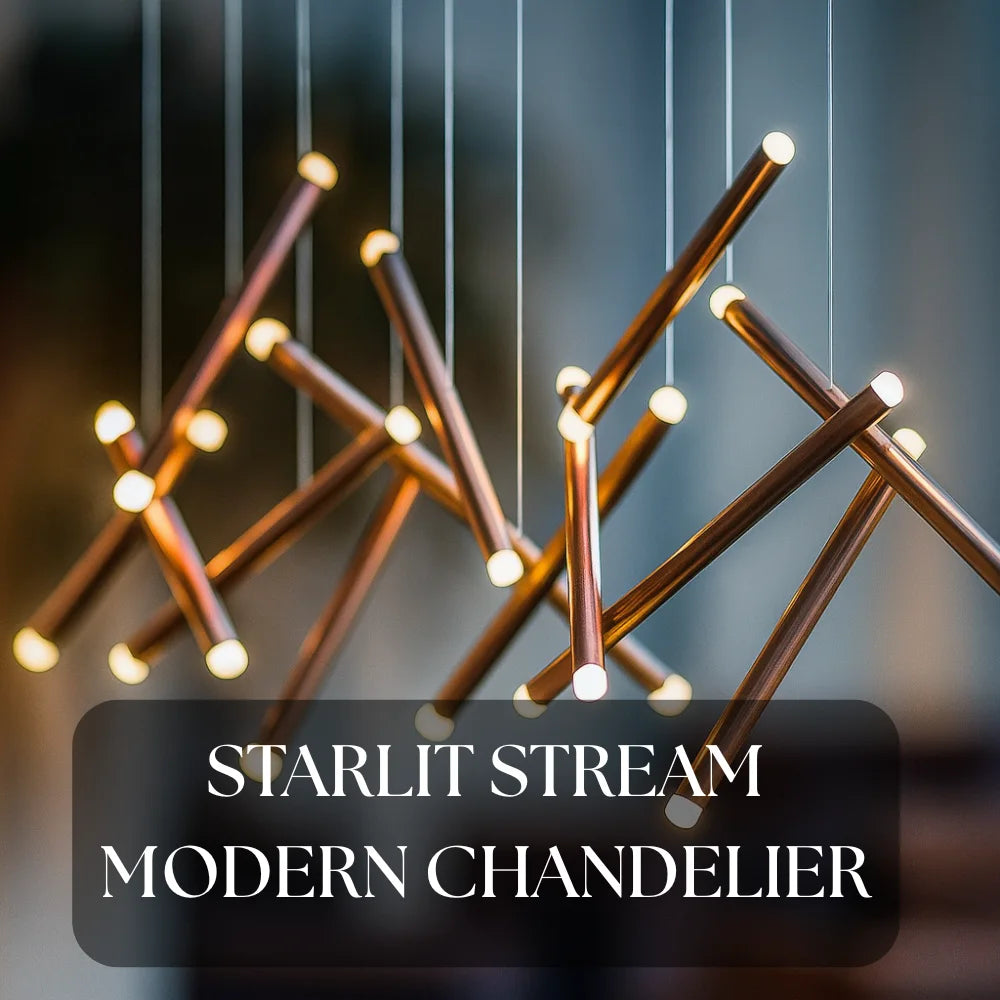 STARLIT STREAM MODERN CHANDELIER