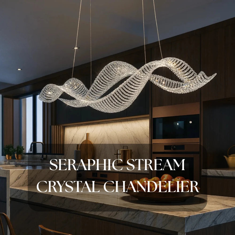 SERAPHIC STREAM CRYSTAL WAVE CHANDELIER