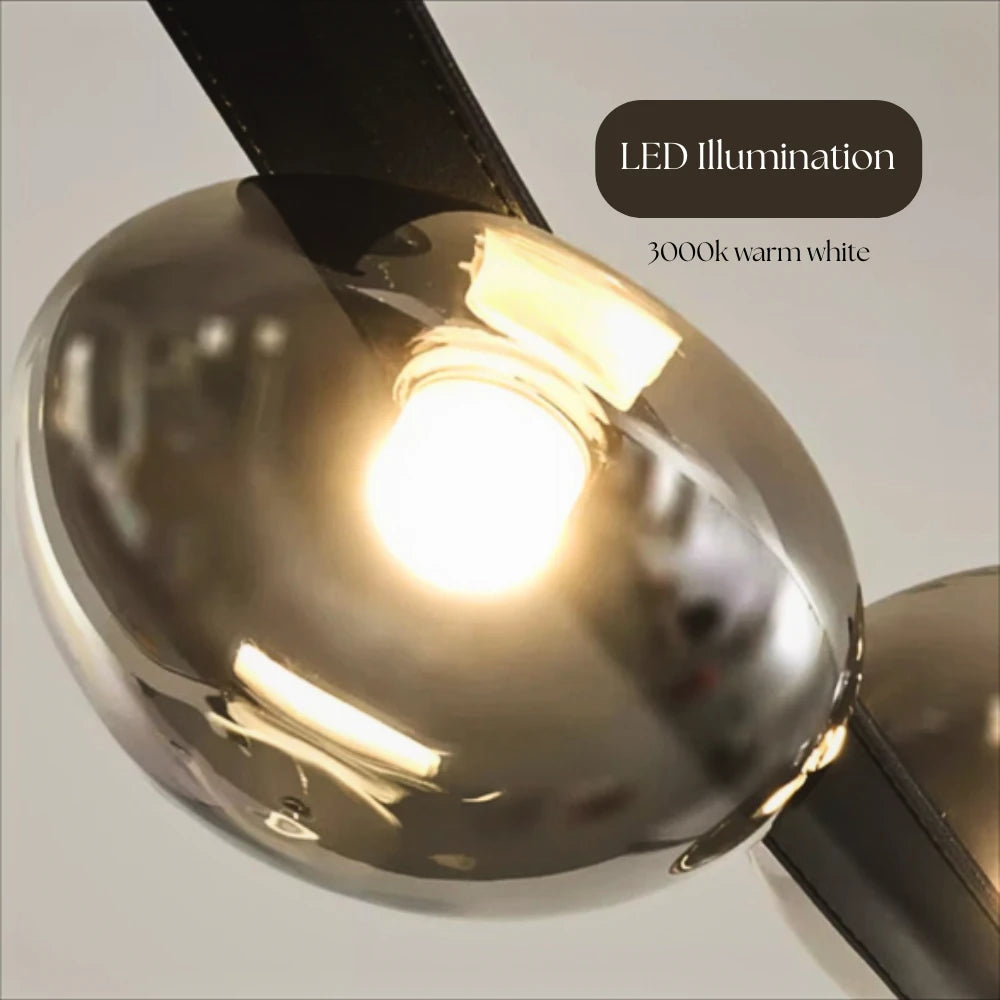 ELANTRIX BLACK MODERN CHANDELIER