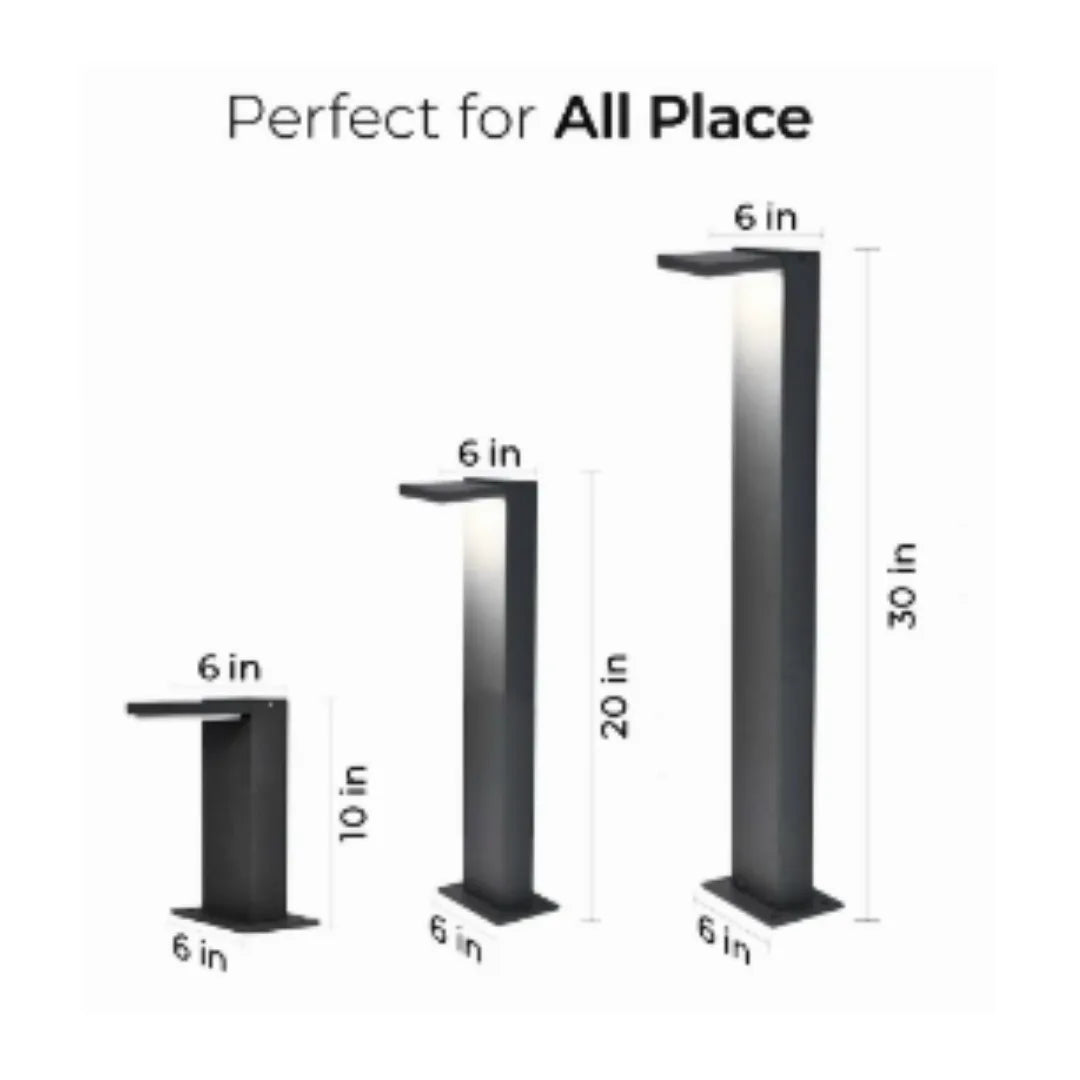 LUMORA PILLAR WATERPROOF BOLLARD LIGHT