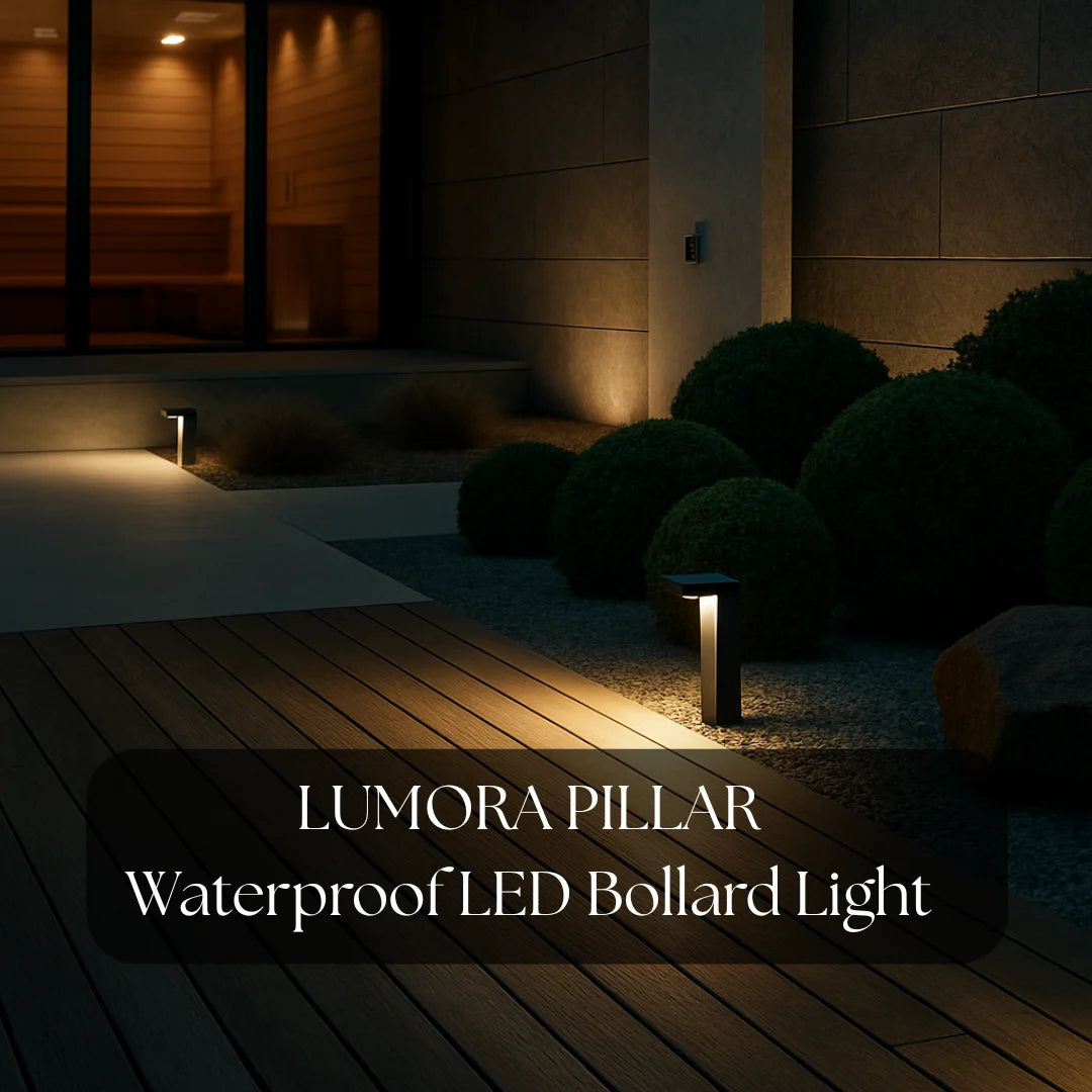 LUMORA PILLAR WATERPROOF BOLLARD LIGHT