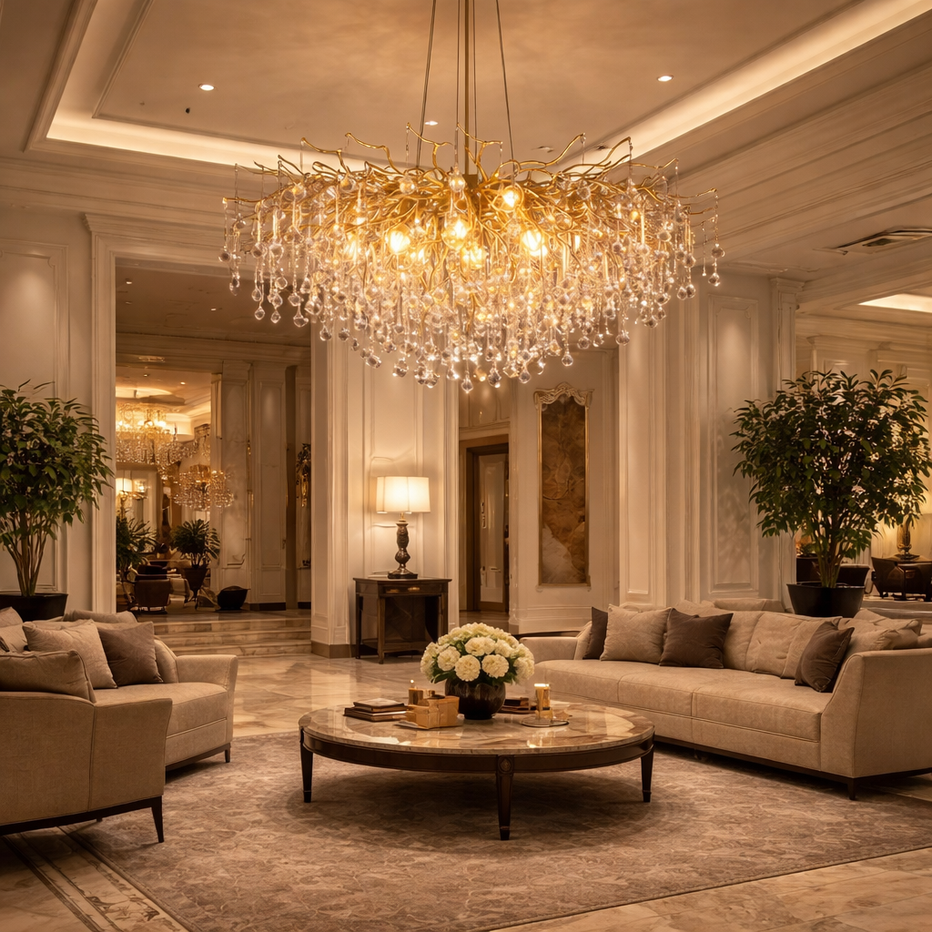 IMPERIAL CRYSTAL DROPS CHANDELIER
