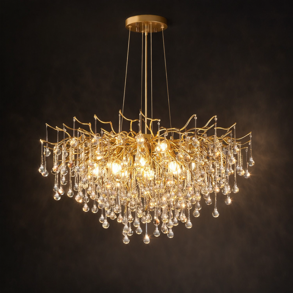 IMPERIAL CRYSTAL DROPS CHANDELIER