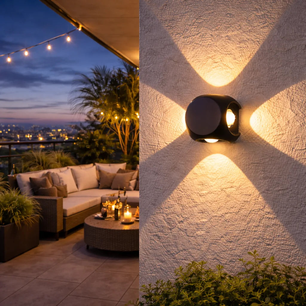KRYNN 4 WAY FACADE WALL LIGHT