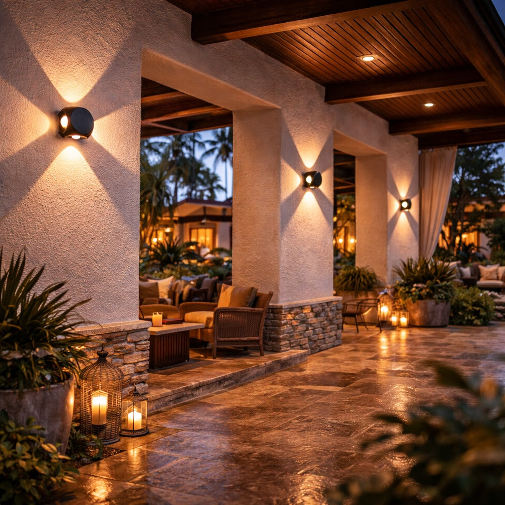 KRYNN 4 WAY FACADE WALL LIGHT