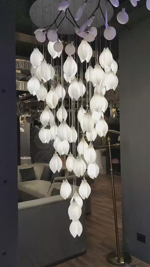 Load video: OPULENT BLOSSOM DUPLEX CHANDELIER