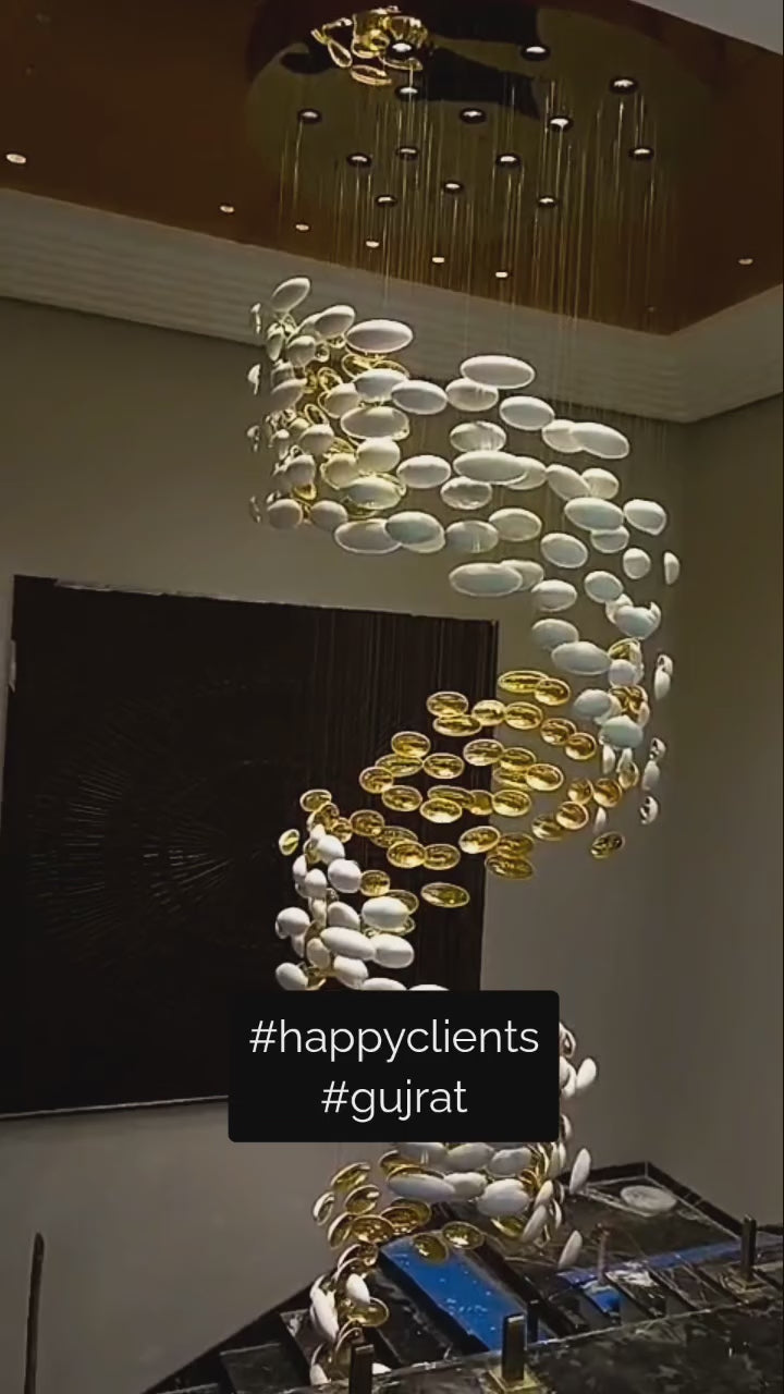 Load video: GALACTIC SWIRL CHANDELIER
