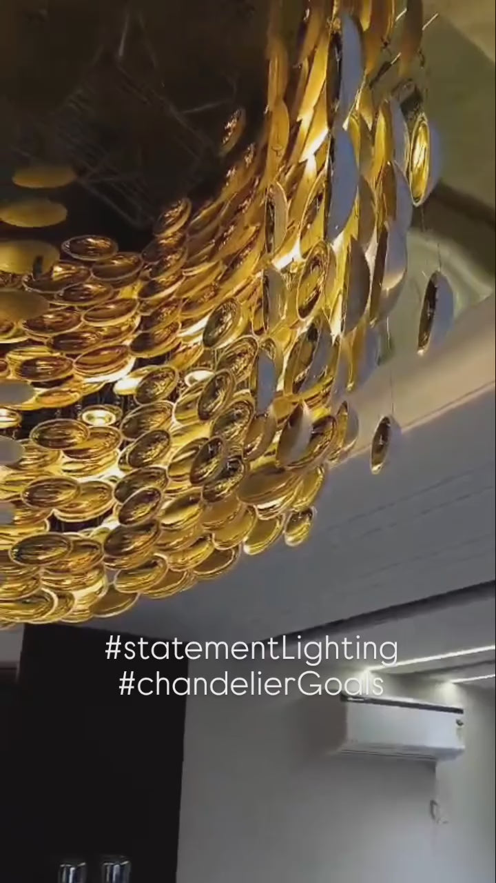 Load video: SWIRL CHANDELIER