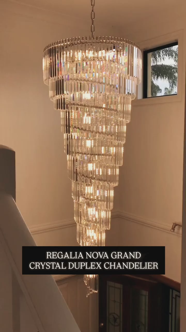 Load video: REGALIA NOVA GRAND CRYSTAL CHANDELIER