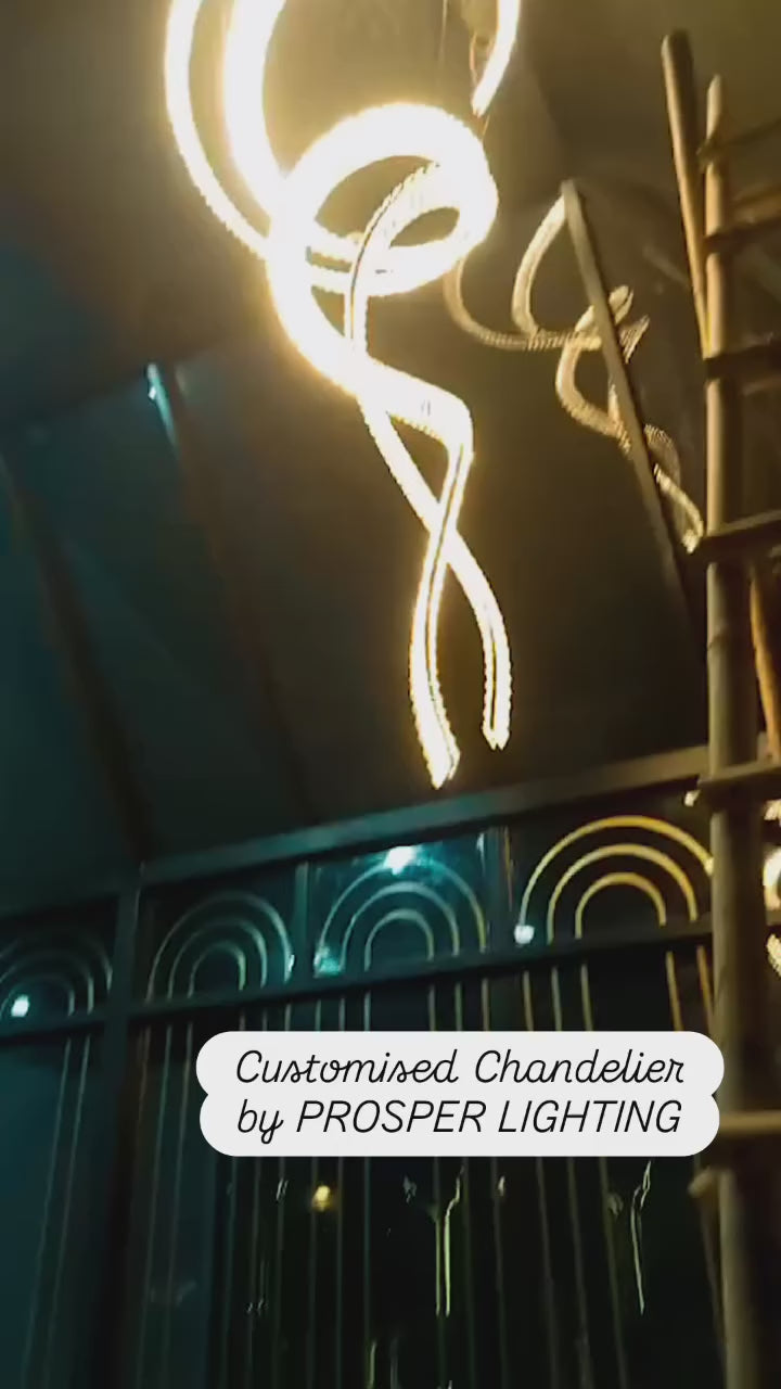 Load video: TWILIGHT CRYSTAL DUPLEX CHANDELIER