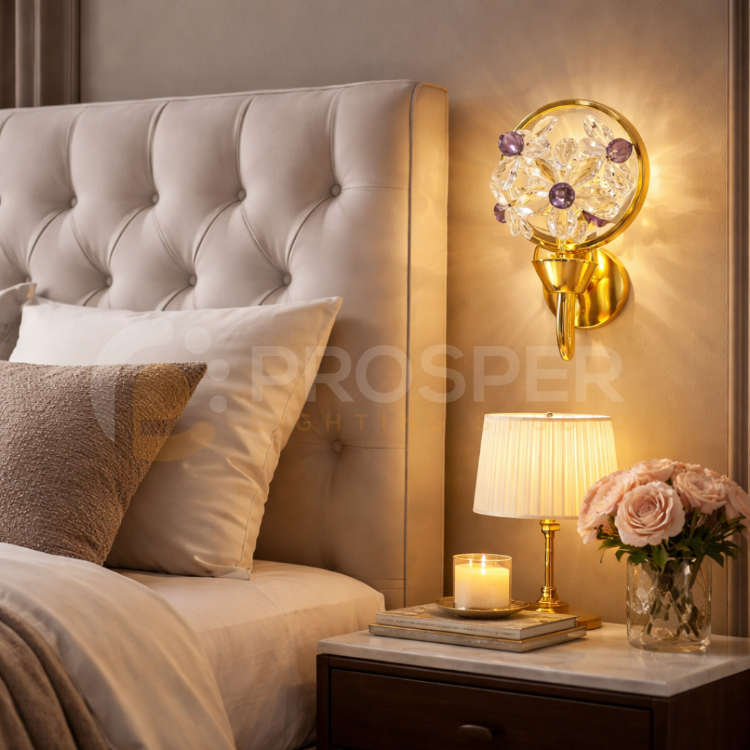 ZIVARA CRYSTAL BLOOM SCONCE